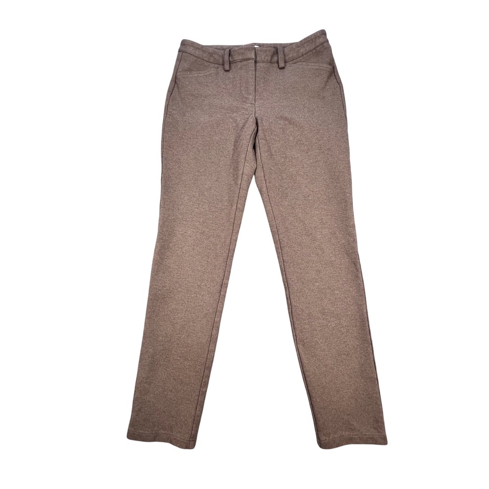 Calvin Klein Brown Dress Pants Straight Leg Stretch Women Size 4